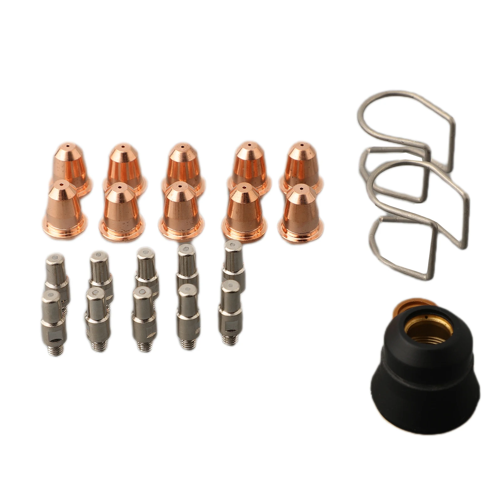 

PR0110 Plasma Torch Electrode Tips with PD0116 Bracket 24 PCS Suitable for Chicago Electric 95136 Plasma Cutting Machine Parts