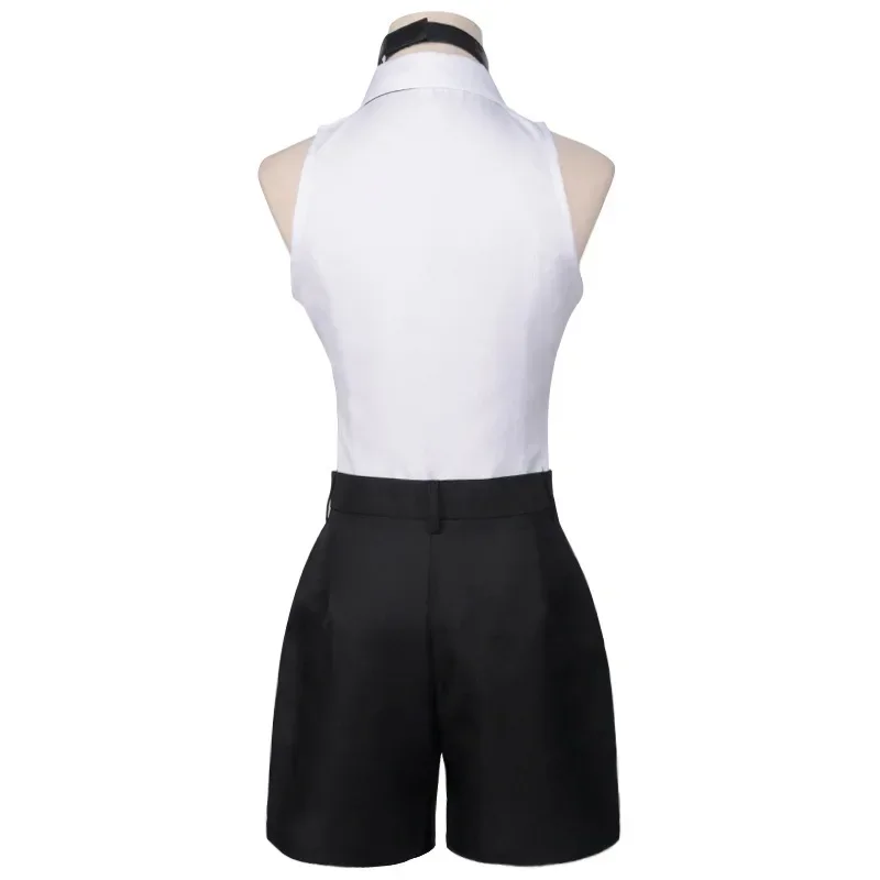 2025 جديد Kostum أنيمي بالمنشار رجل Reze تأثيري موحدة مجموعة قلادة شعر مستعار هالوين كرنفال فستان الحفلات فتاة wat157