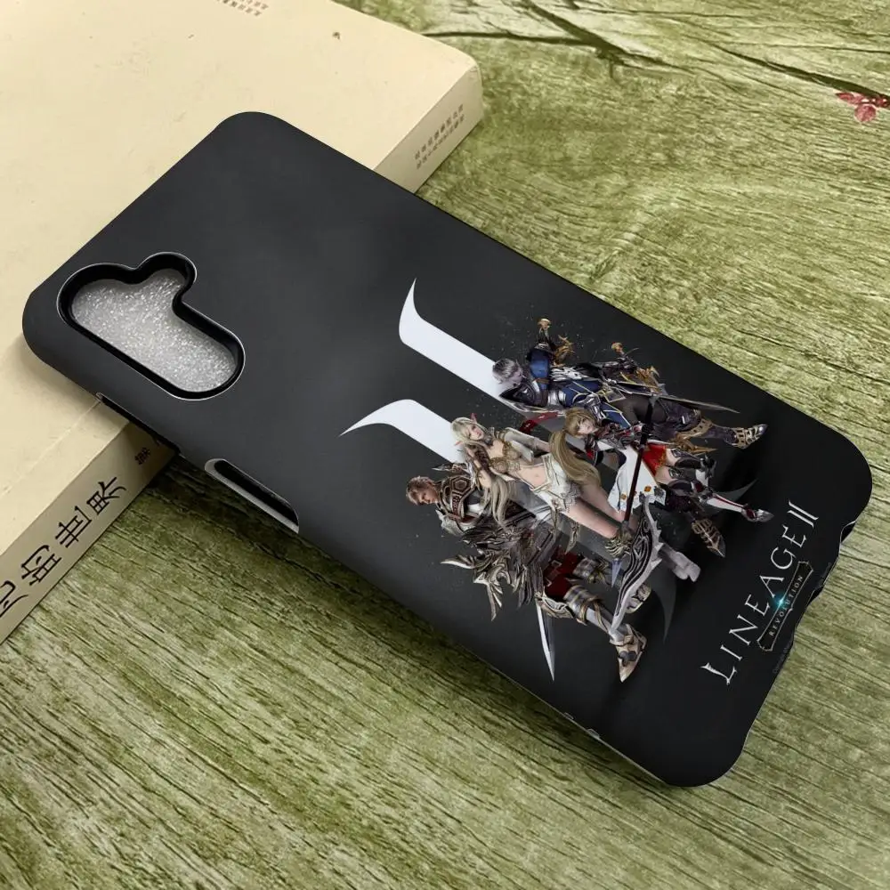 

Game L-LINEAGE- 2 Phone Case For SamsungS25 Film Shell GalaxyS24Ultra 23plus S22 21 A56 36 26 16 Luxury Double Layer Cover