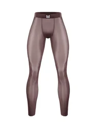 Sweatpants Ice Silk Men's Shark Pants Ultra Thin Perspective Sexy Tight Fitness Pants Milk Skin Pants Slim Sexy Fashion 1C42