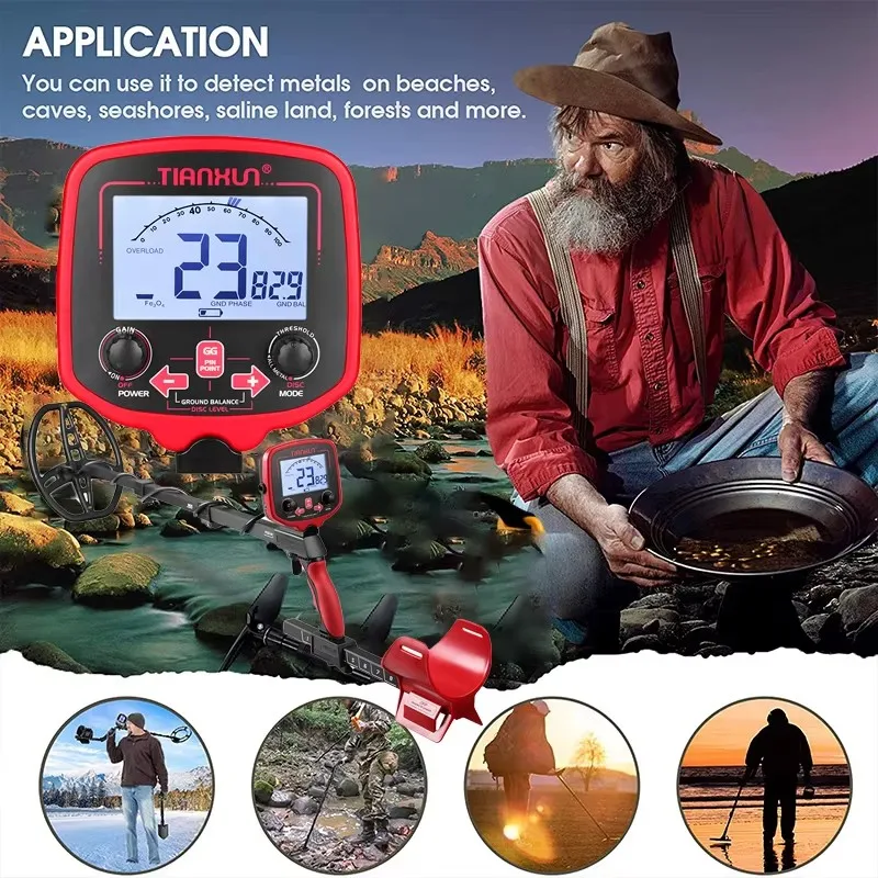 Factory Direct TX-850L Professional Underground Gold Metal Detector Long Range Deep Search For Treasure And Relic Hunting