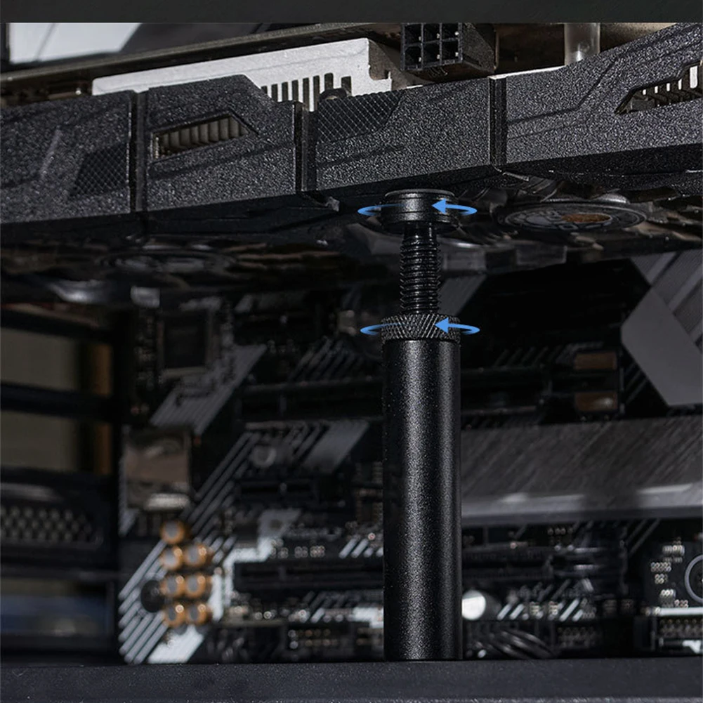 بطاقة الرسومات GPU دعم قوس مع المغناطيس GPU تبلد قوس قابل للتعديل تلسكوبي الروتاري المسمار رفع بطاقة الفيديو تبلد حامل