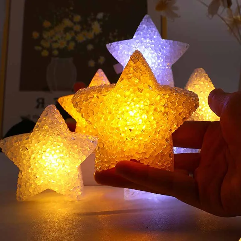 Kids Birthday Party Decoration Props Light-emitting Star Lights Creative Decoration Dance Performance Hand Holding Star Lights