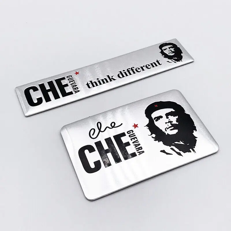 Cuba Che Guevara 3D Metal Emblem Car Side Rear Tailgate Trunk Door Fender Sticker Trim Universal