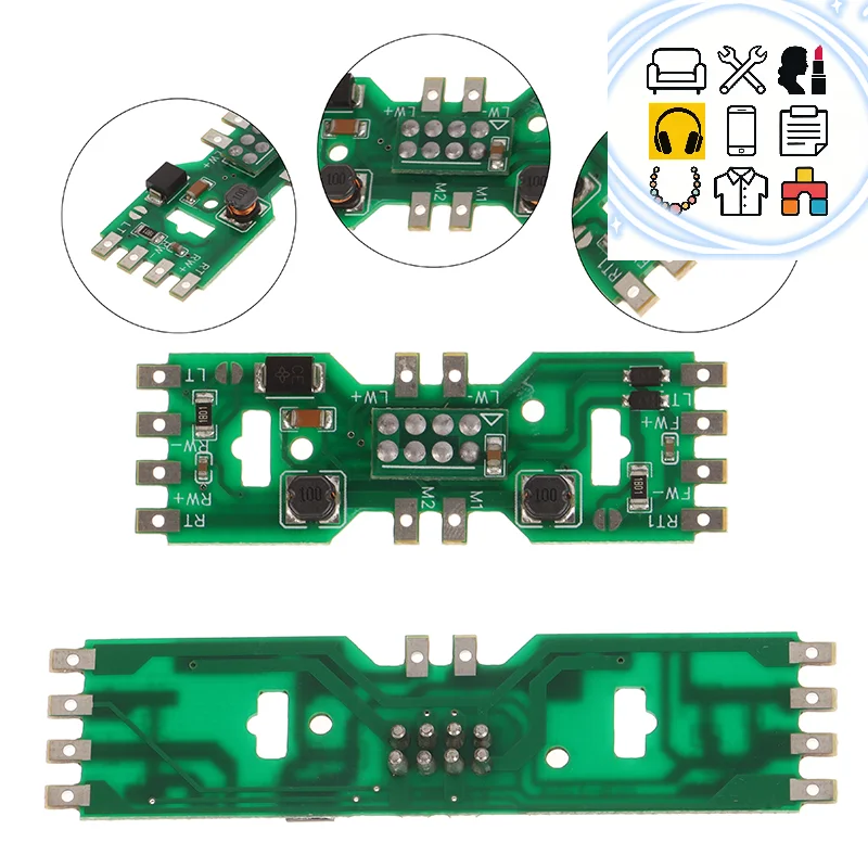 1/87 HO مقياس قطار نموذج لوحة دوائر كهربائية IC الملحقات للأغراض العامة تعديل أجزاء لوحة دارات مطبوعة #1