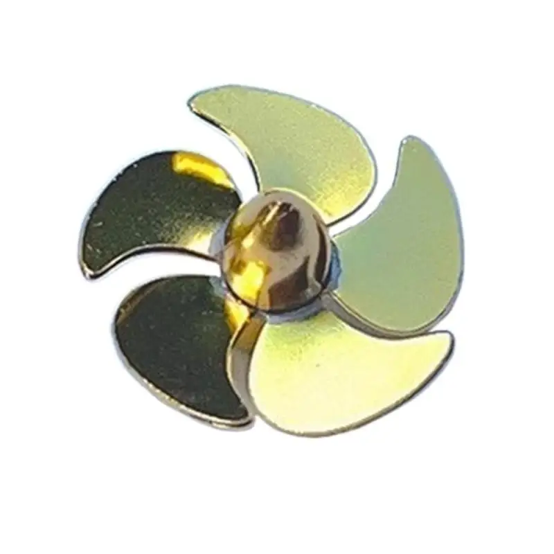 RC Boat Propeller, 5-Blades 15mm Brass Prop for RC Boat Models, 2mm Bore (1PC Right Hand)