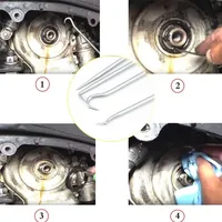 4Pcs Oil Seal Screwdrivers Set Car Auto Vehicle Pick Hooks for Garages General-Plumbers Mechanics Workshop Car Tools