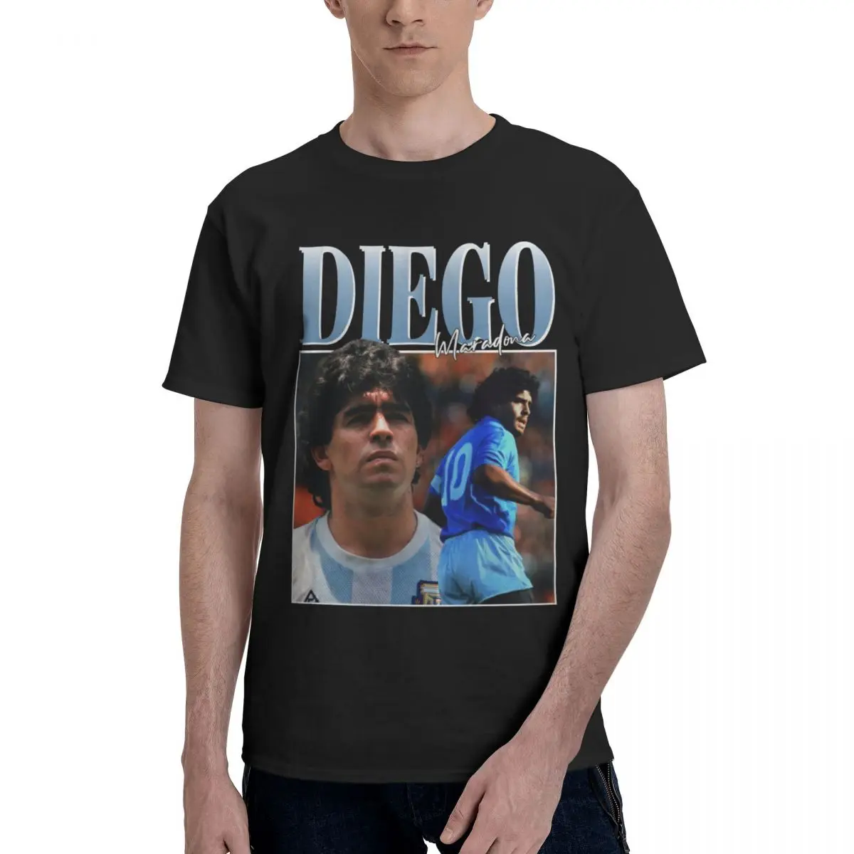 2025 Retro Diego Armando Maradona T Shirt Short Sleeve Anime T Shirt For Men Women Graphic Y2K Clothes