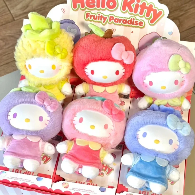 กล่องสุ่มตุ๊กตาไวนิล Hello Kitty ซีรีส์ Fruity Paradise ของเล่นน่ารัก ของขวัญวันเกิดสำหรับเด็กผู้หญิง