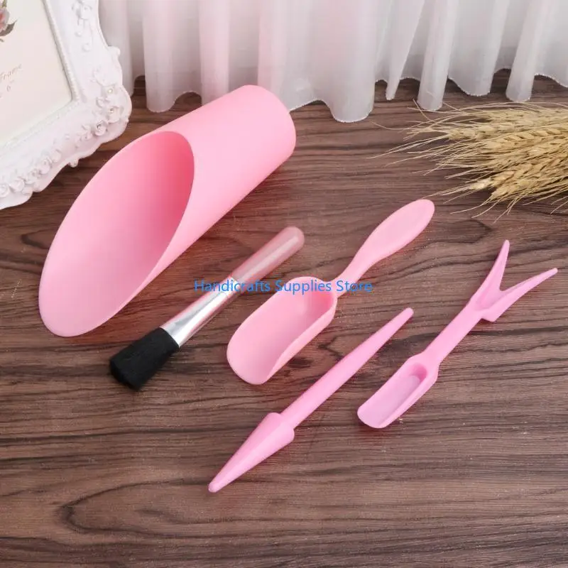 R1WA 5Pcs Gardening Tools Set Miniature Shovel Brush Widger.Succulent Planting Helper