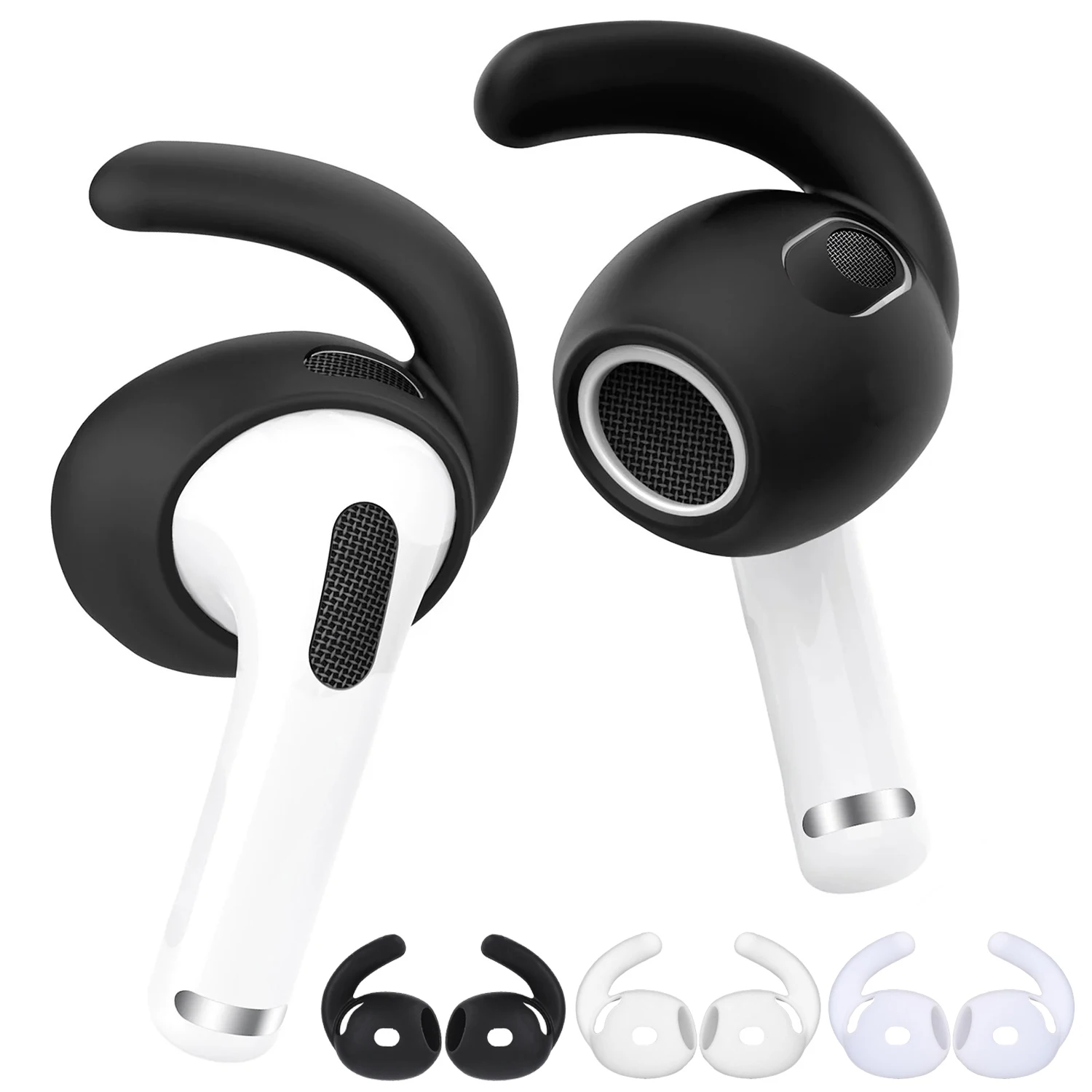 1/3/6Pairs Bluetooth Earphone Earhook Protective Cover Eartips For Airpods 4 Anti Drop Silicone Hooks Case Holder For Air Pods 4