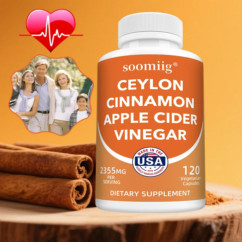 

Добавка цейлонской корицы — с порошком уксуса Apple Cider, метаболизмом жира, антиоксидантом, поддержкой энергии, сердца и метаболизма.