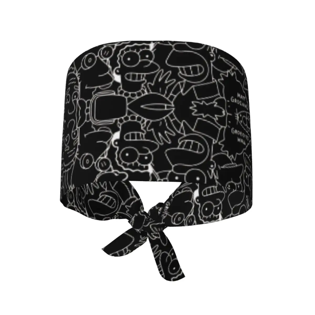 Work Scrub Cap Simpsons Movies Nursing Hats For Women and Men Tie Back Working Caps Adjustable Custom Medical Cap