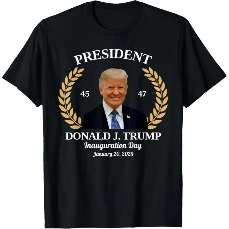 47th US President Trump's 2025 Inaugural Commemorative Top T-shirt