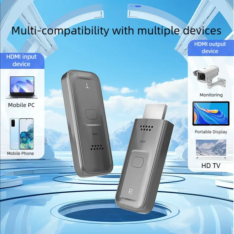 5G Wireless HDMI Video Transmitter And Receiver Kit Home Audio Video TV Stick  Full HD Mini Projector Extender Display Dongle