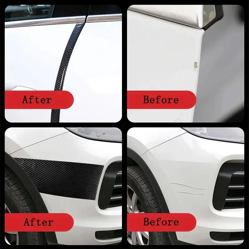 3D Car Nano Carbon Fiber Sticker - Anti-Scratch and Waterproof Protect Your Car Protection Film DIY Auto Door Sill Side Stickers