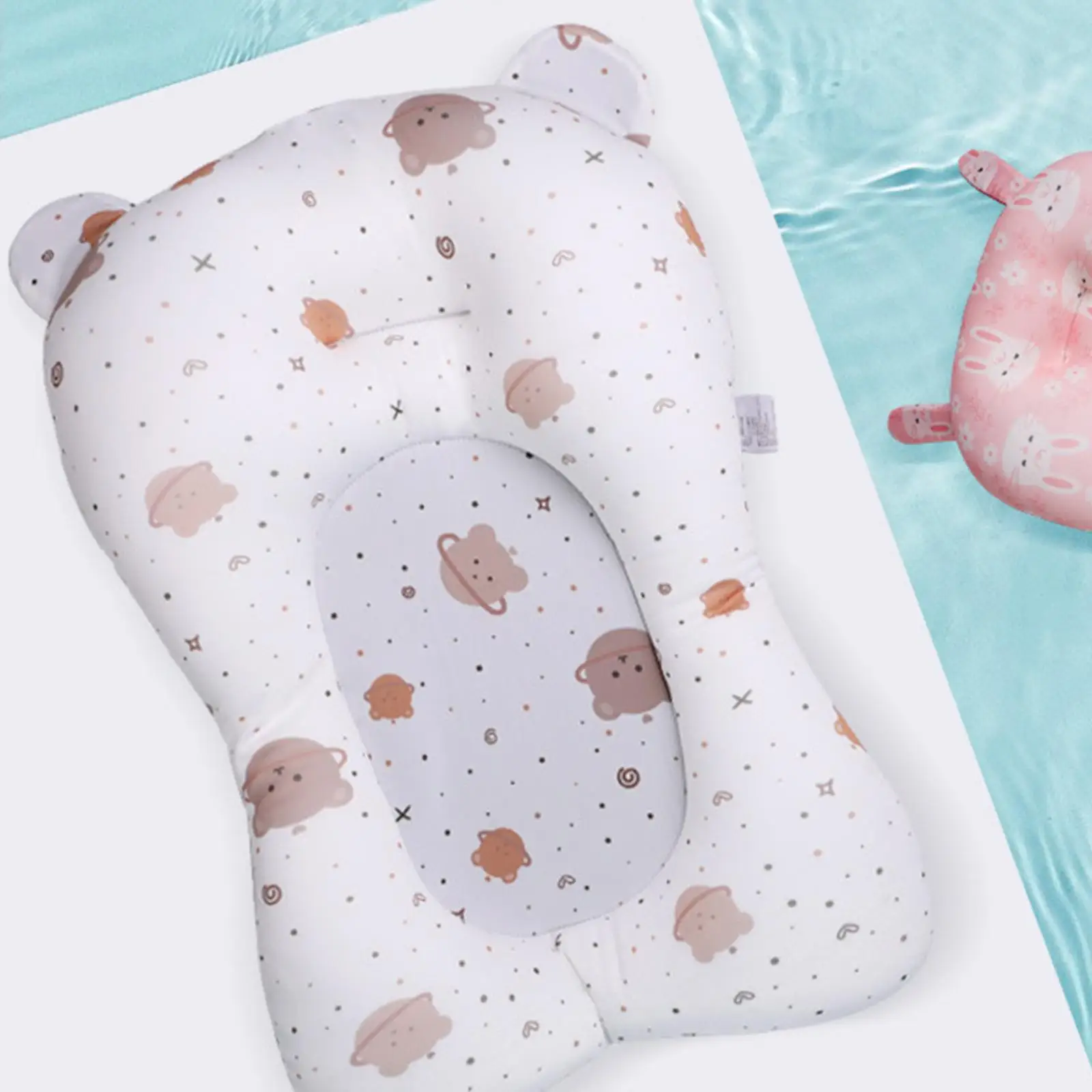 

Infant Bathtub Seat Support Adjustable Soft Bath Cushion Pad for Baby Shower Essentials at Home