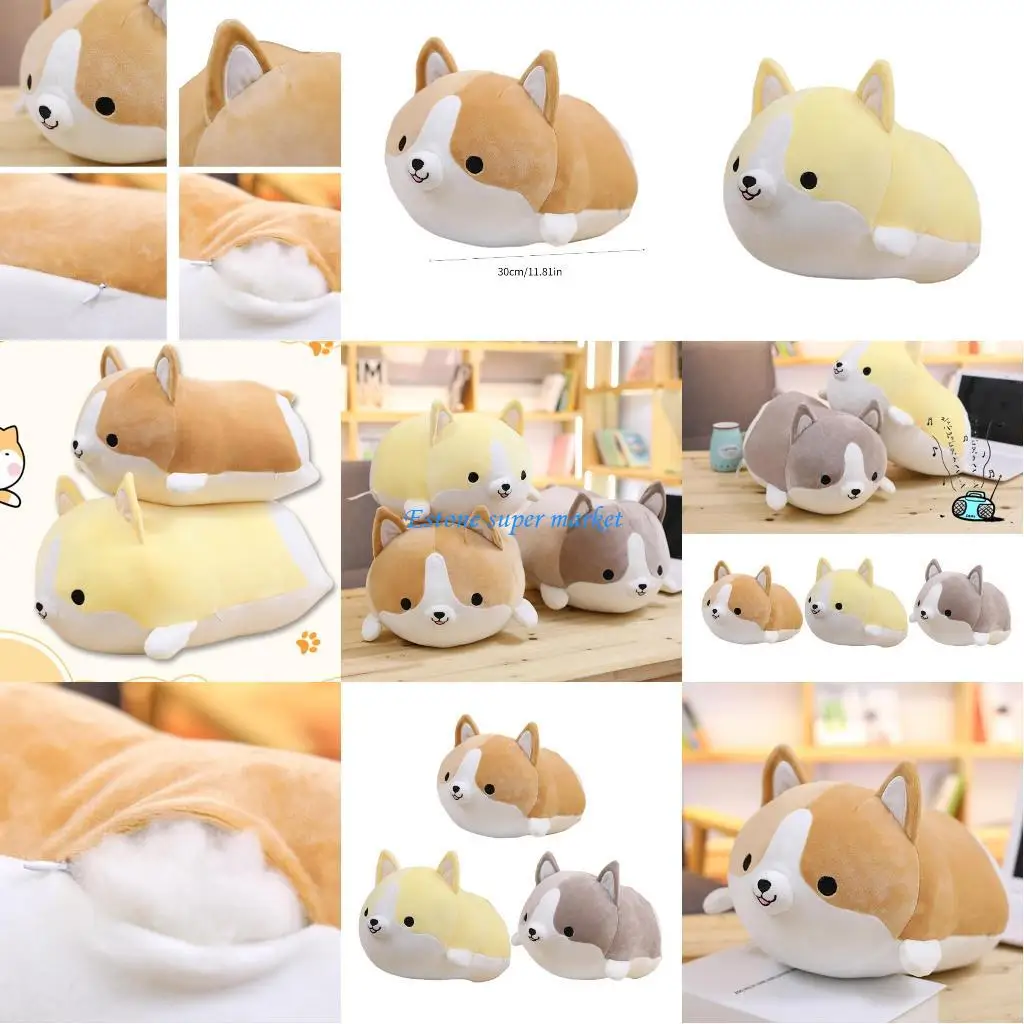 

090B Lovely Puppy Sleeping Doll Soft Toy Stuffed Animal for Hobby-Collections