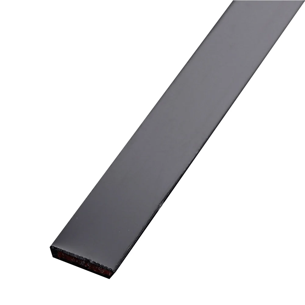 One-line Metal Strip Ceiling Edging Strip Self-adhesive Decorative Edging Strip Width 1.5 Cm Black Mirror Self-adhesive 5 Meters