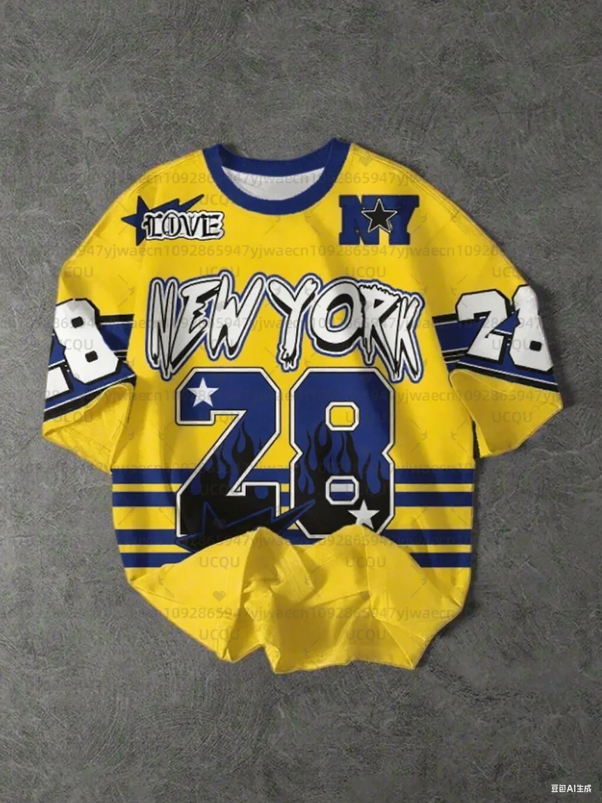 الصيف الرجال قميص رياضي نيويورك 28 طباعة تي شيرتات قصيرة الاكمام الجرافيك المحملة حجم كبير المرأة الرياضة تي شيرت تي شيرت علوي #3