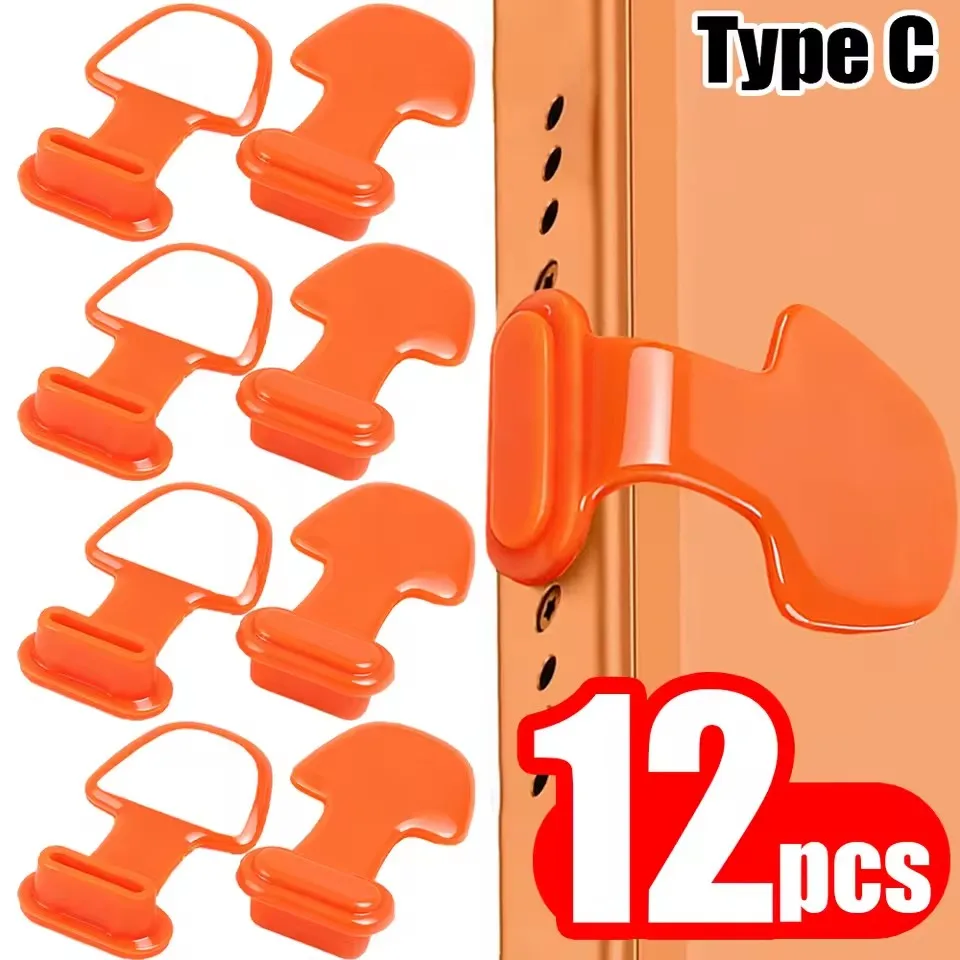 

Soft Silicone Dust Plugs USB C Anti Loss Charging Port Protectors Caps for IPhone 17 16 15 ProMax Samsung Xiaomi Google Dustplug