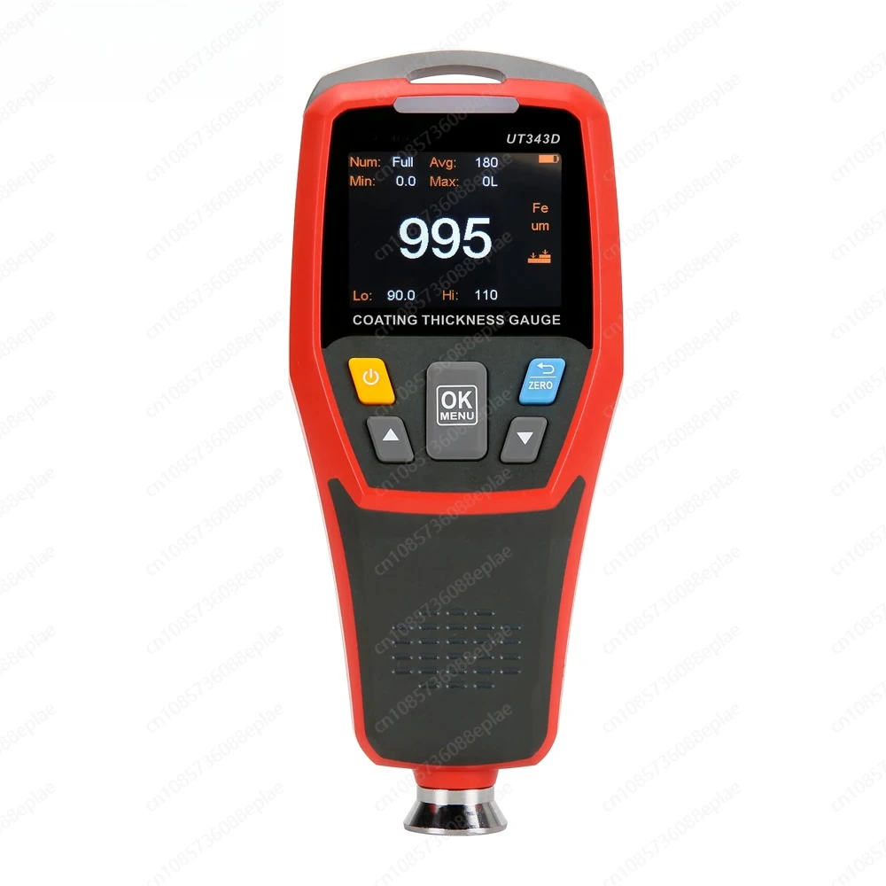 UT343D Car Paint Coating Thickness Gauge Digital Meter Film Tester NFE Measurement Electroplate Metal Ferrous Materials