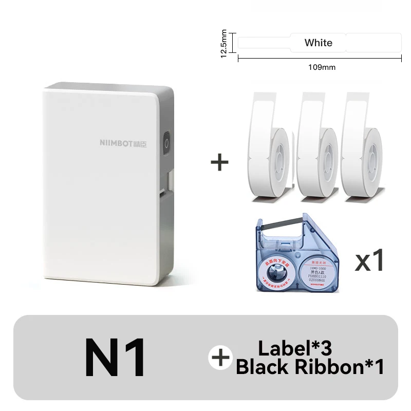 Niimbot N1/M2 thermische transferlabelprinter Kleurenlabelmachine Draadloos doe-het-zelf prijskaartjesticker voor thuiskantoor
