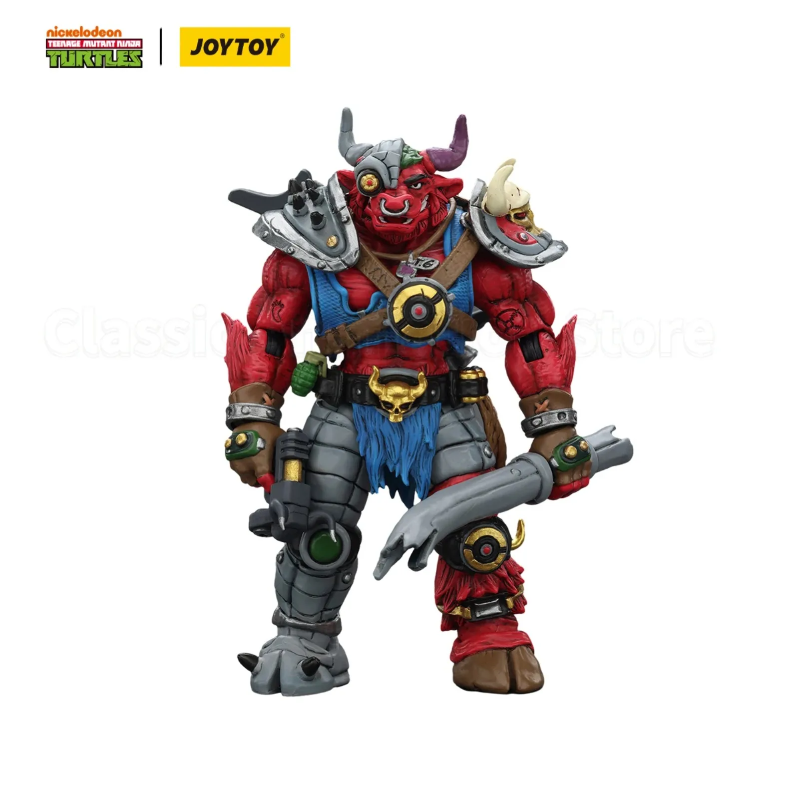 JOYTOY 1/18 TMNT-Groundchuck Poseable Action Figure Anime Ornament Collection