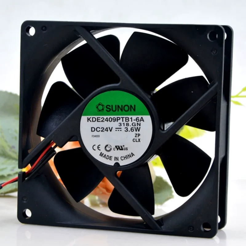 SUNON KDE2409PTB1-6A DC24V 3.6W 9025 9CM Inverter Cooling Fan