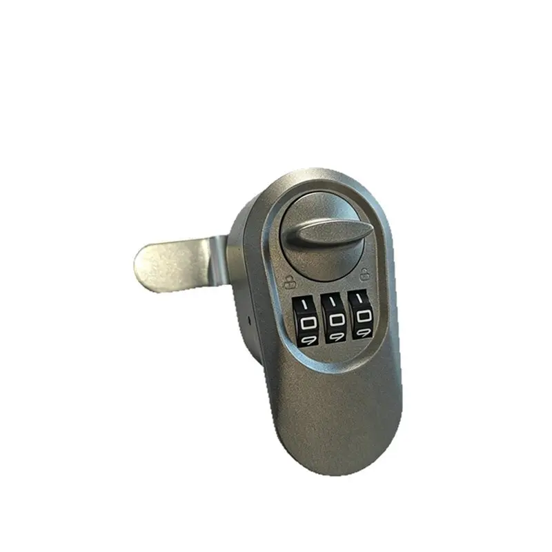 ABRU-4Pcs Digital Door Lock Mechanical Keyless Deadbolt, Marine Grade, Keypad Code Entry For Exterior Doors Combination Lock