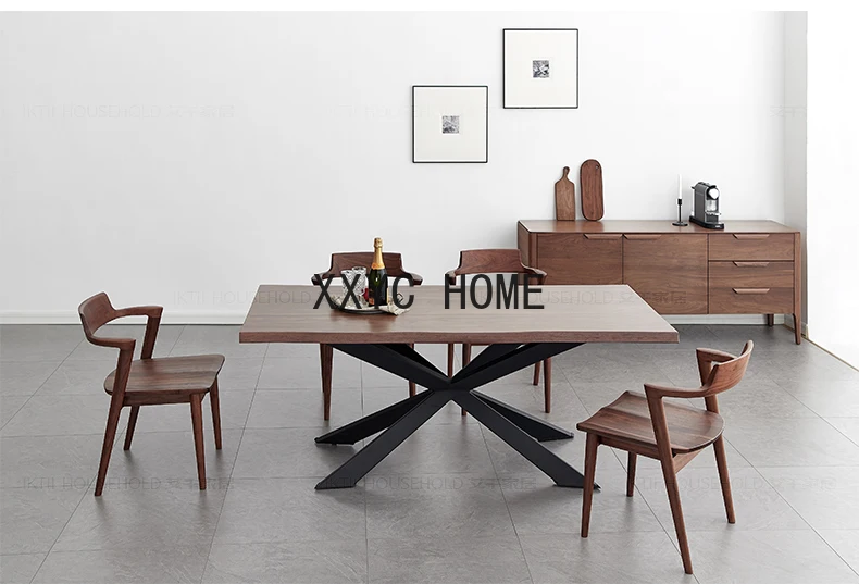 

North America Black Walnut Solid Wood Entrance Cabinet Nordic Sideboard Light Luxury Solid Wood Furniture Locker