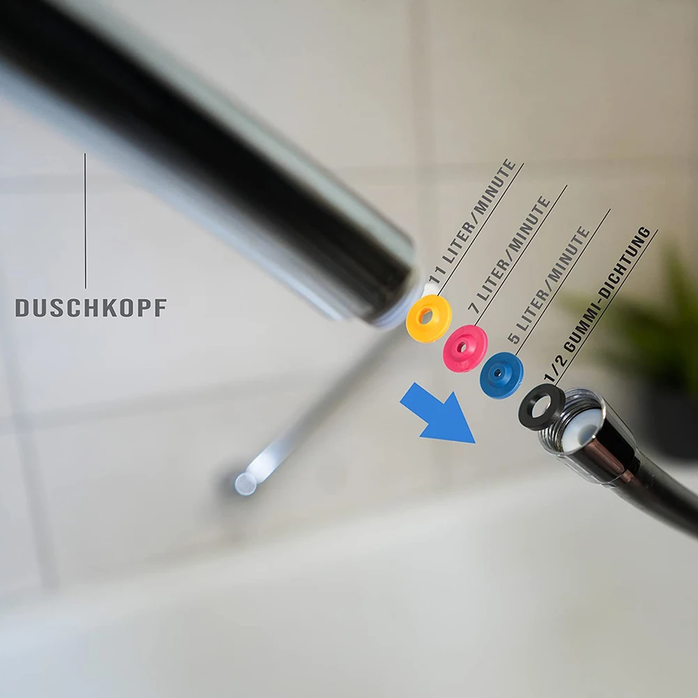 8Pcs Douchekop Flow Control Valve Set Water Saver Apparaat Flow Reducer Limiter Slang Restrictor Badkamer Accessoires