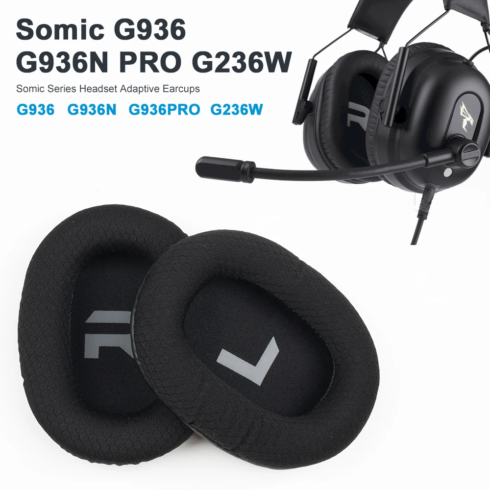 Replacement Ear for Somic G936 G936N PRO G236W Cushion Pads Headphones Sponge Earpads Soft PU Earmuffs Protein Accessories