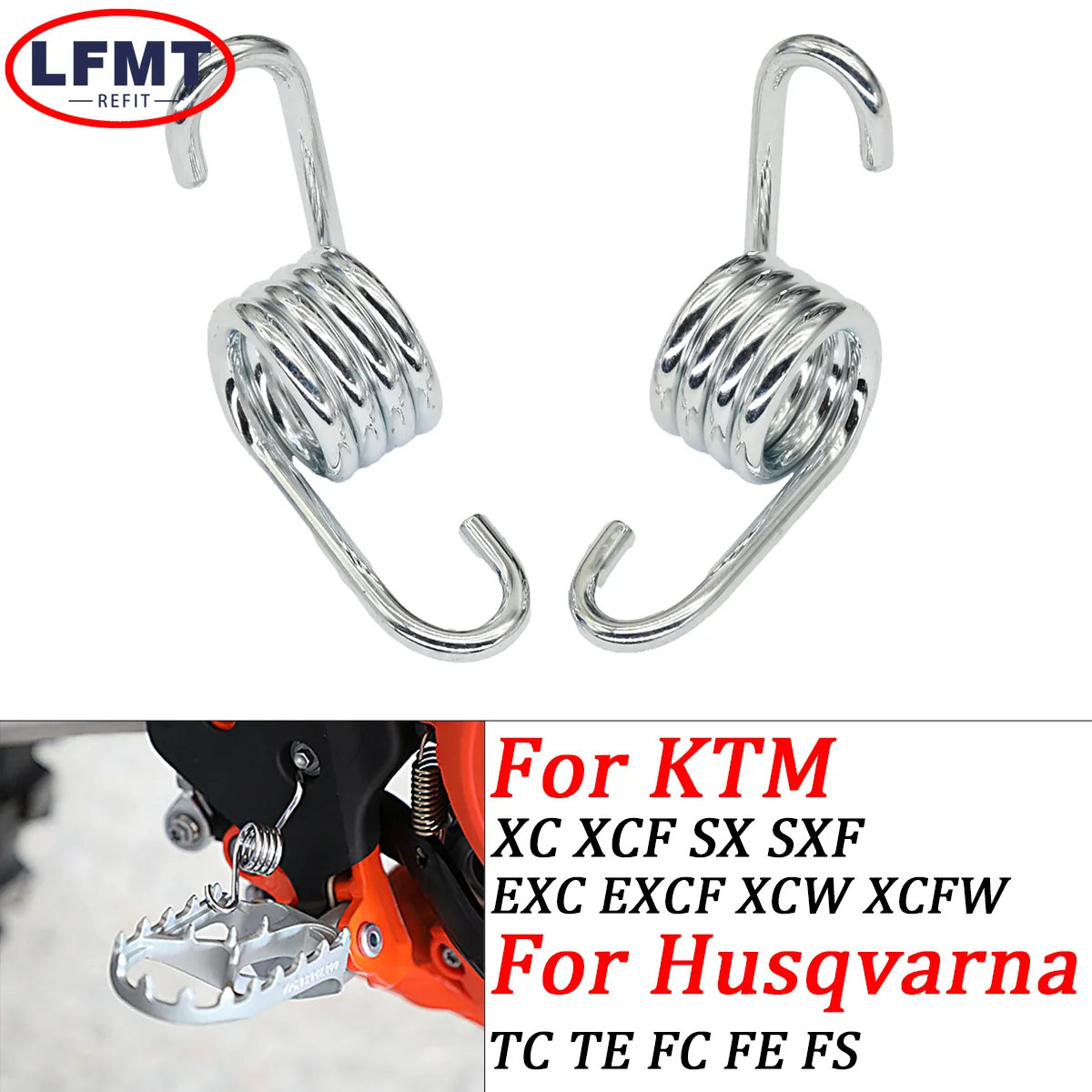 

Motocross Foot Peg Footpeg Spring For KTM EXC EXCF XC XCF XCW XCFW SX SXF For Husqvarna TC FC FE TE FS For Gas Gas MC EX EXF ECF