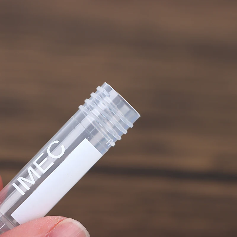 50Pcs 1.8ml(2ml) Plastic Graduated Cryovial Plastic Test Tube Freezing Tube Sample Cold Storage Tubes With Screw Cap
