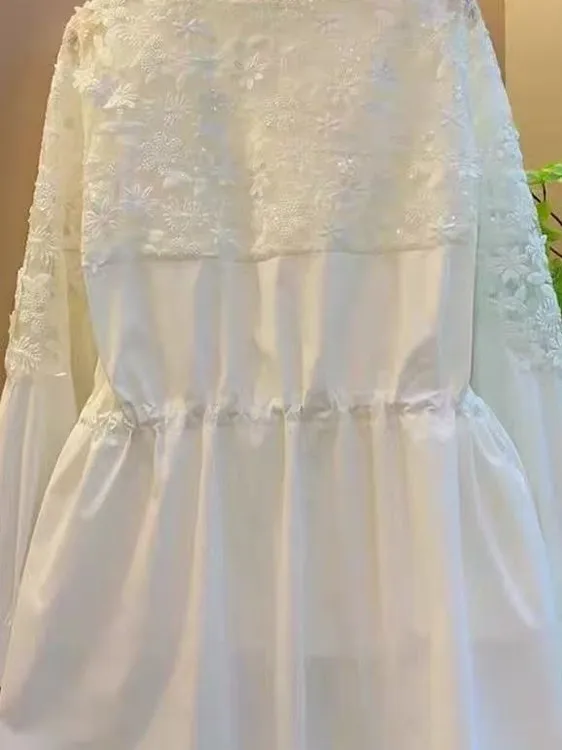 Coupe-vent épissure en dentelle pour femmes, grande taille, Protection solaire, vêtements d'extérieur, Dstring, haut ample amincissant pour printemps grande taille