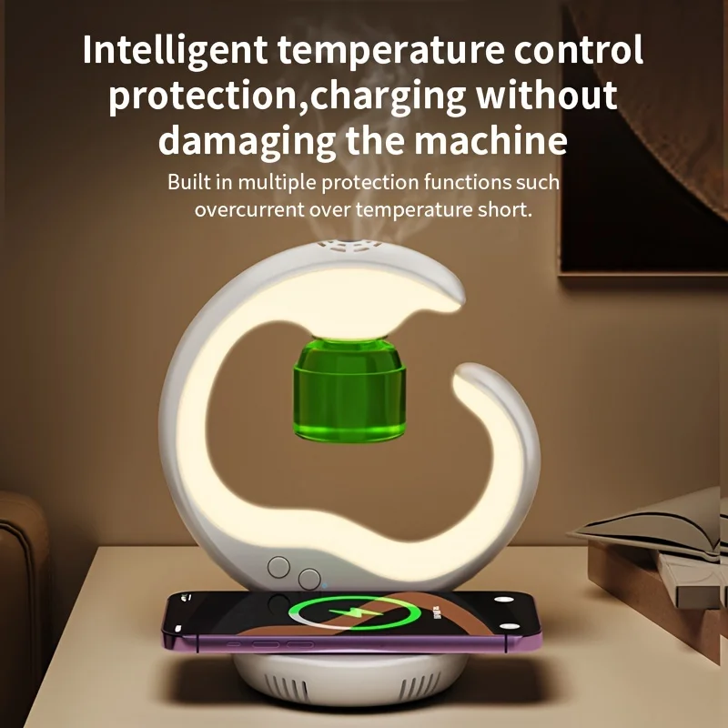 

Multifunctional USB Table Lamp, Aromatherapy Mosquito Repellent Lamp, With 15W Mobile Phone Fast Charging, 3-color Ambient Light