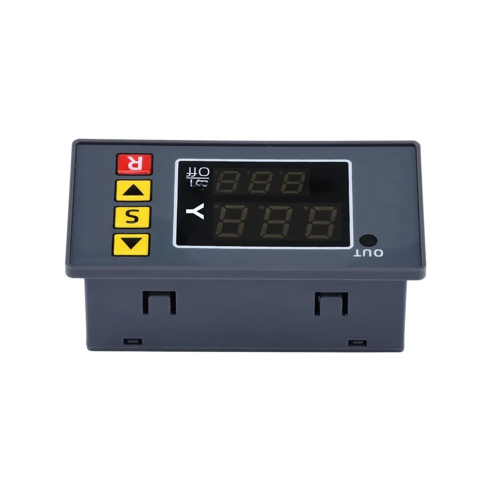 DC 12V 24V AC 110V 220V Digital Cycle Timer Delay Relay Module LED Dual Time Display Timing Adjustable Power Supply Thermolator