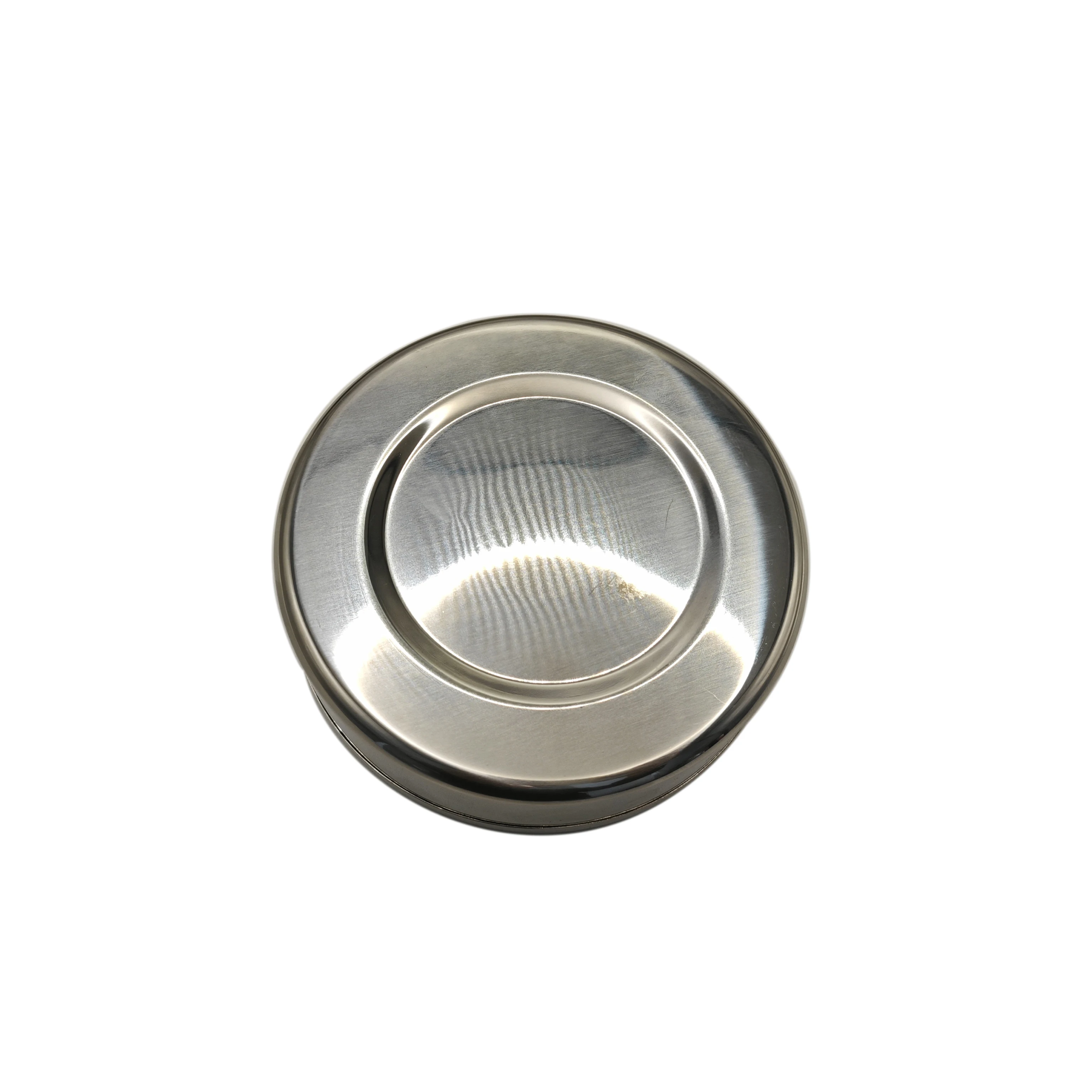 High Quality Stainless Steel Round Fashionable Polished Home Ashtray Custom Logo Ash Tray