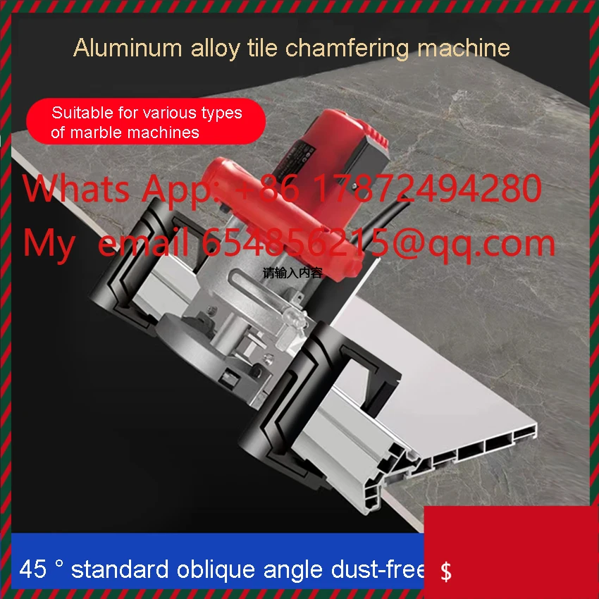 

Handheld Tile Chamfering Machine High Precision Tile Cutting Tool Ceramic Cutting Machine Dust-free Tile Chamfer Tool 220V 1800W