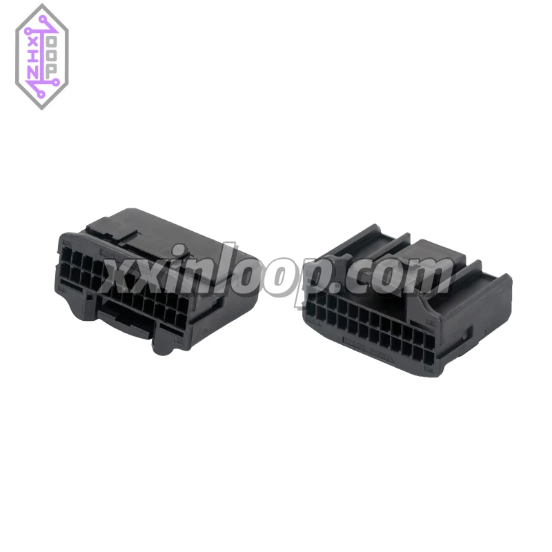

1318917-2 AMP .025 connector housing 24-pin black PBT female plug housing housing for wire to board wire to wire without contact