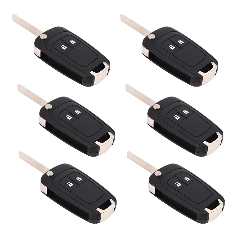 6X 2 pulsanti 434Mhz con chiave telecomando per auto con chip ID46 per Aveo Cruze Orlando HU100 Blade