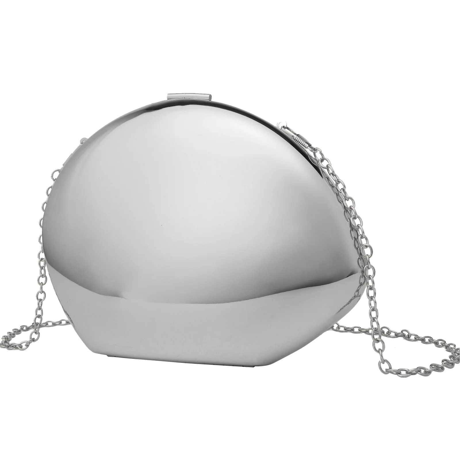 

Акриловая сумка с гусиным яйцом, глянцевая модная зарубежная стильная глянцевая интернет-знаменитость, женская сумка через плечо с цепочкой Bolsos De Fiesta