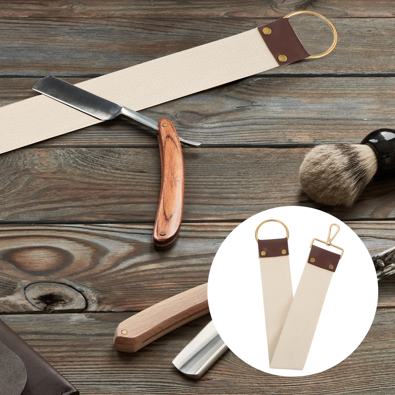 Canvas For Knife Maintenance Sharpening Razor Canvas Barber Sharpening Belt Strap Strop Barber Razor Strop Tool Shaving Strap