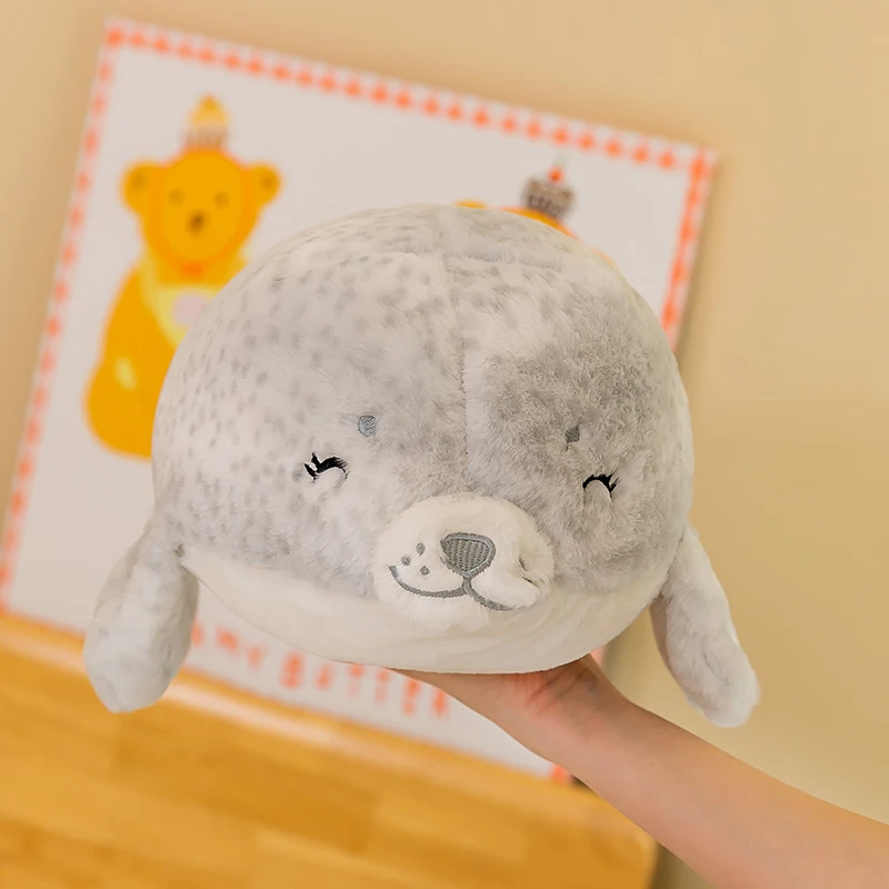 50-90cm Soft Smile Sea Lion Plush Toys Sea World Animal Seal Baby Sleeping Pillow Plush Stuffed Doll Kids Girls Birthday Gifts