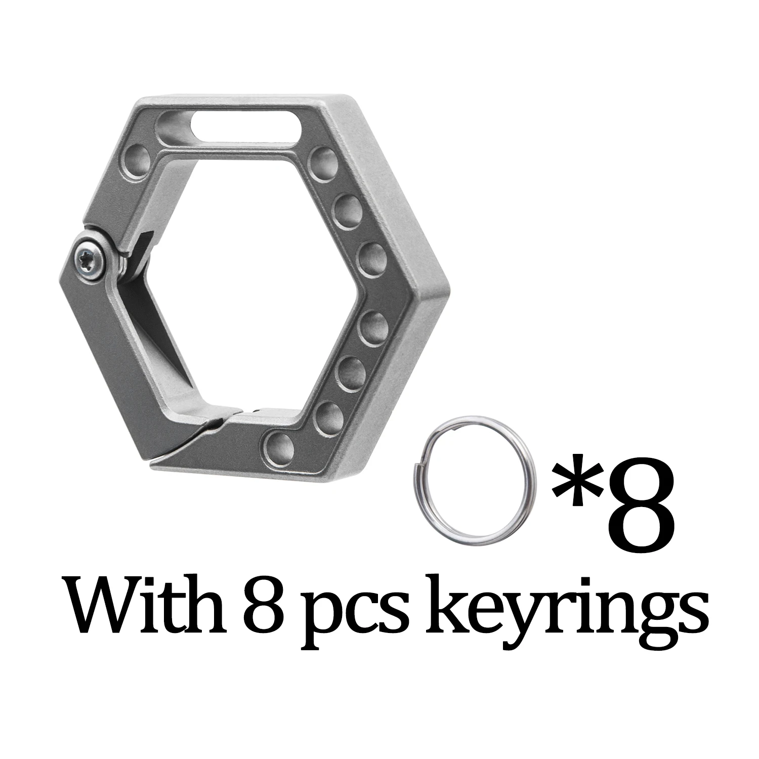 

Titanium Alloy Car Keychain Multifunctional Daily Many More Key Storage Portable Outdoor Small Tools With Keyring ﻿