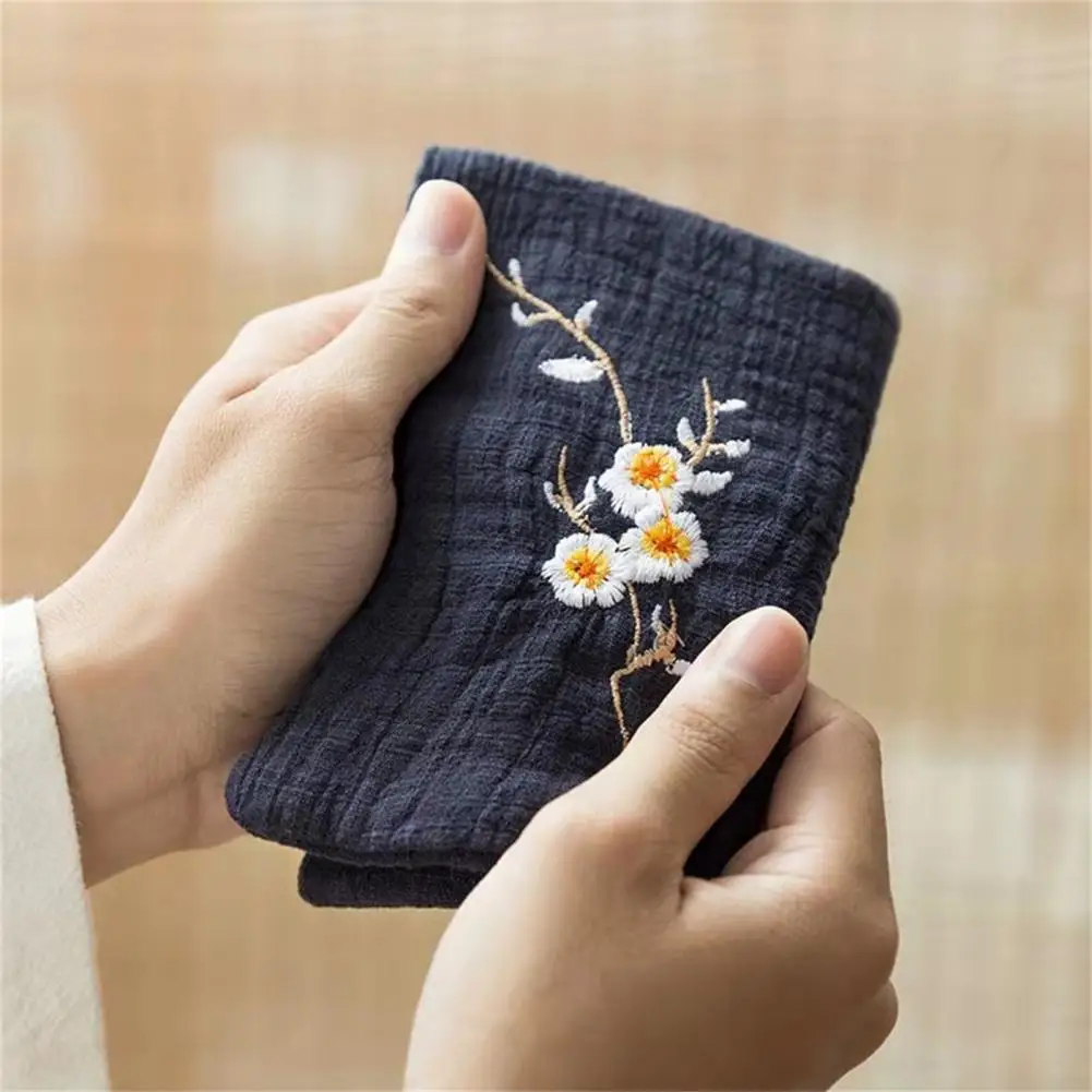 

Table Cleaning Towel Attractive Universal Tea Cloth Table Cleaning Soft Dish Cloth with Floral Home Use