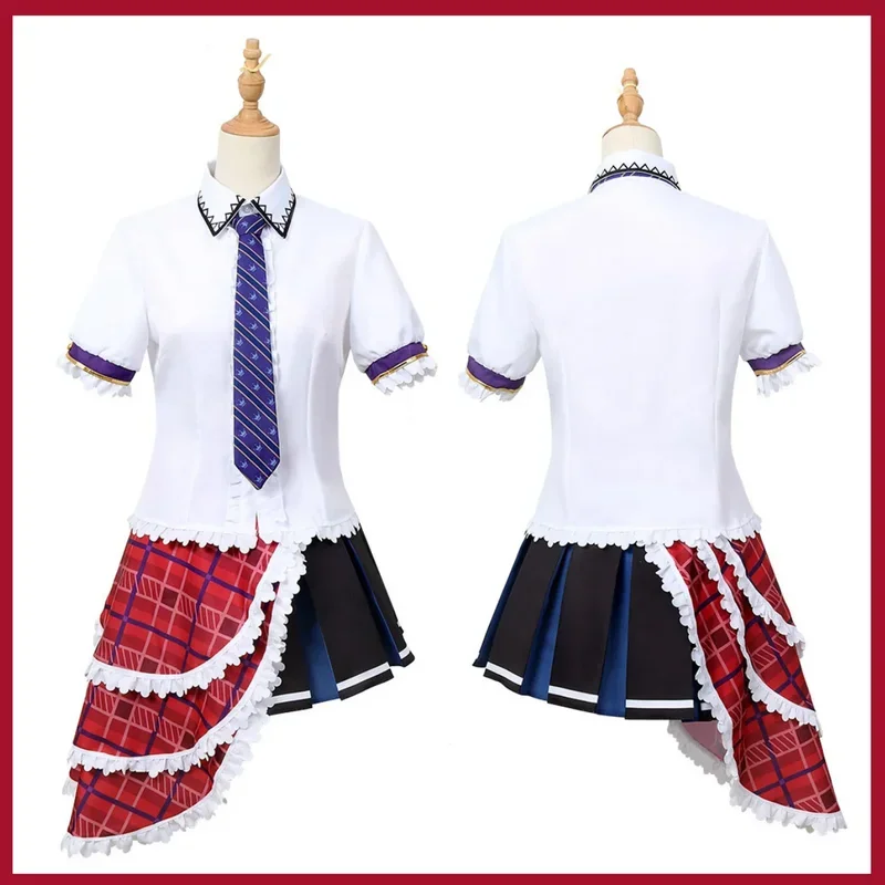 أنيمي الحب لايف! Nijigasaki المدرسة الثانوية المعبود نادي يوكي سيتسونا ناكاجاوا نانا تأثيري حلي شعر مستعار تنورة جميلة امرأة حفلة البدلة