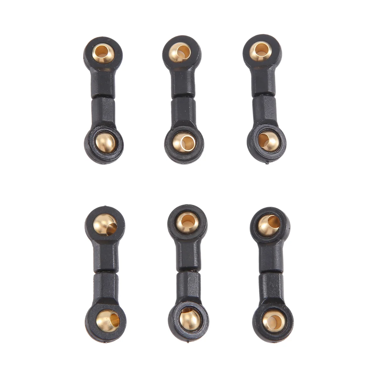 6Pcs Connector Links Rod for Wpl B16 B36 Rc Car Rear Axle Seesaw Ball Head Rod Upgrade Parts