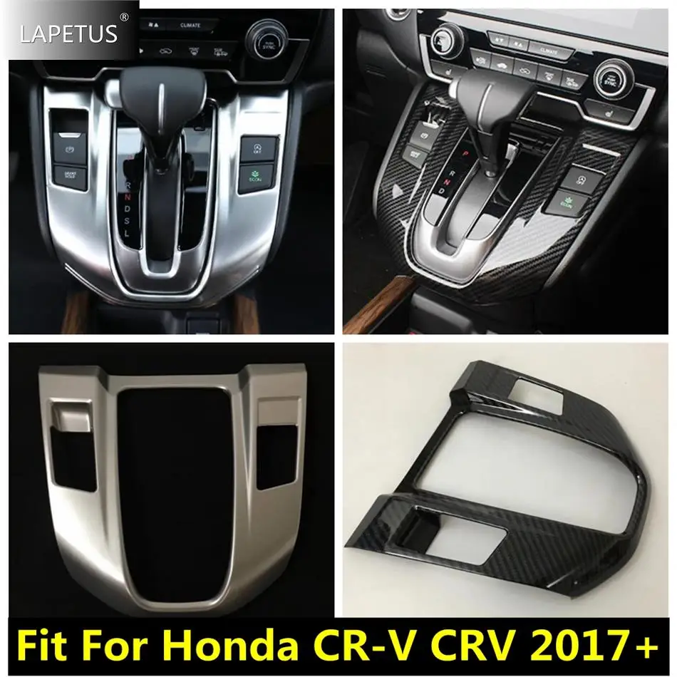 

Car Accessories Center Control Gear Box Shift Frame Decoration Panel Cover Trim For Honda CR-V CRV 2017 - 2020 Carbon Fiber Look